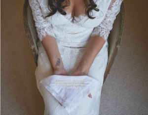 bridal lace handkerchief