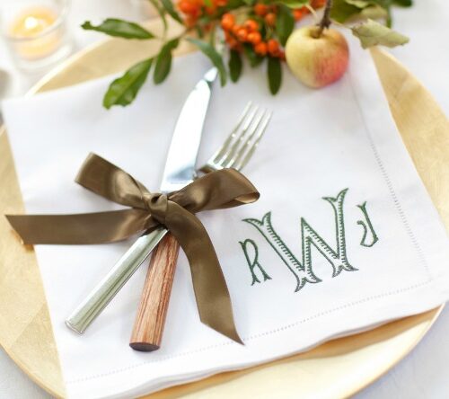 Custom wedding gift, Monogram napkins monogram dinner napkins, Personalised monogram napkin