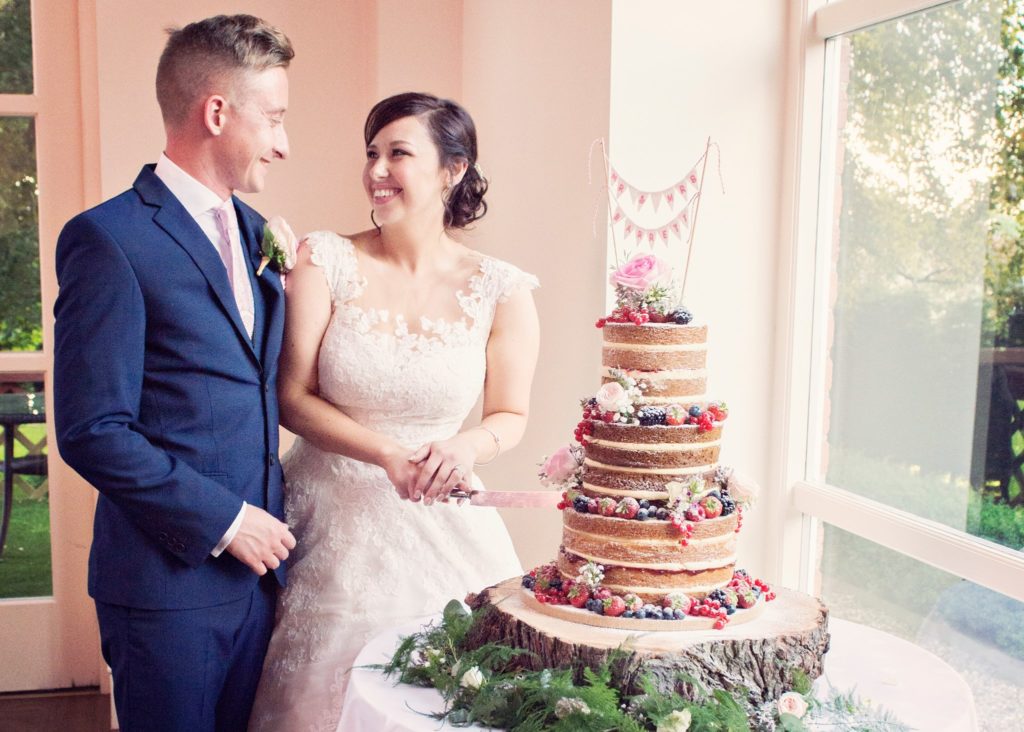 mini cake bunting, wedding cake bunting, personalised cake bunting