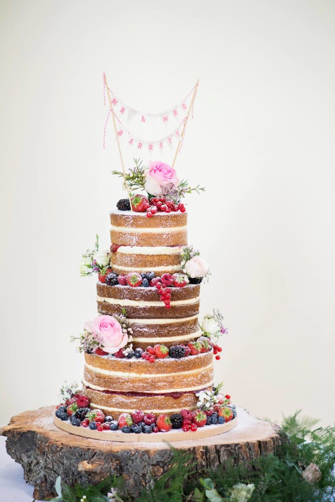 mini cake bunting, wedding cake bunting, personalised cake bunting