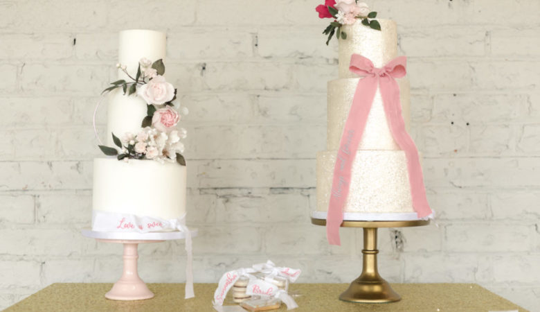 Extra Special Touch-12 Where the ribbon ends wedding cakes