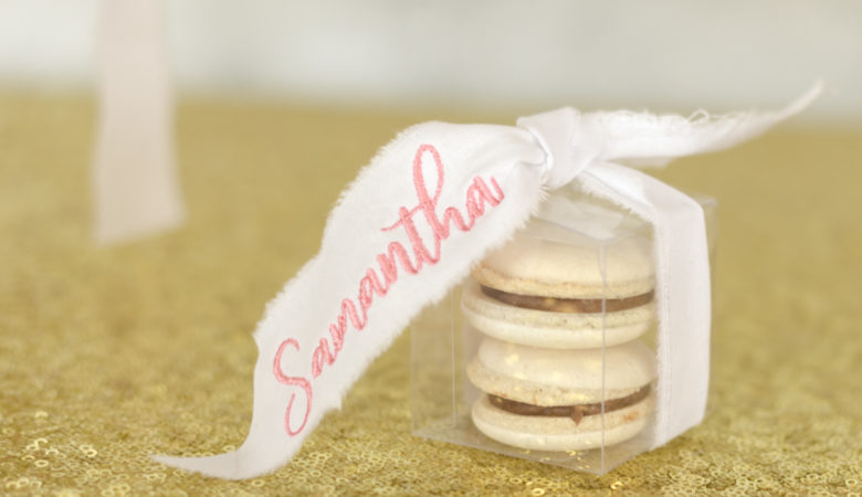 Ribbon for place settings Ribbon place setting idea