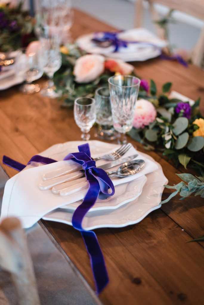 Rustic Luxe Wedding with Personalised Wedding Napkins