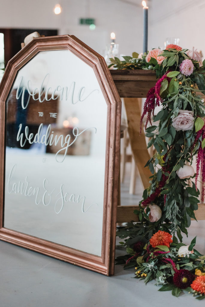 Rustic Luxe Wedding with Personalised Wedding Napkins