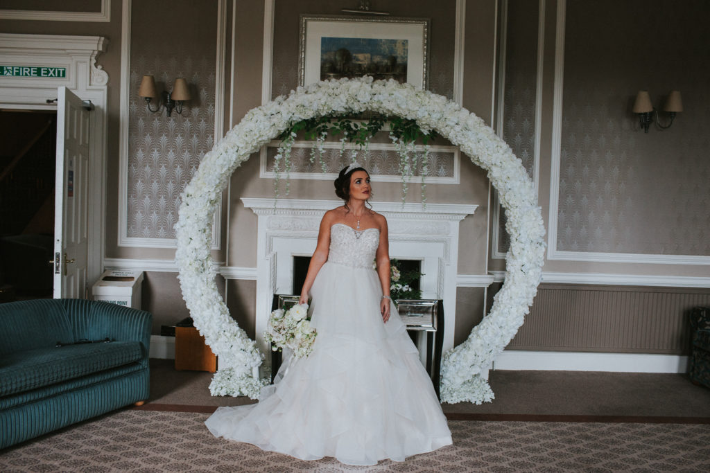 Classic Fairytale Wedding with Personalised Handkerchiefs and Napkins