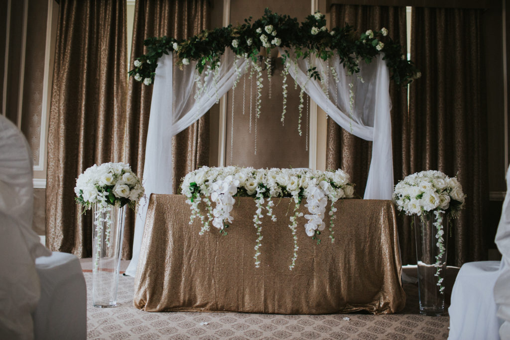 Classic Fairytale Wedding with Personalised Handkerchiefs and Napkins