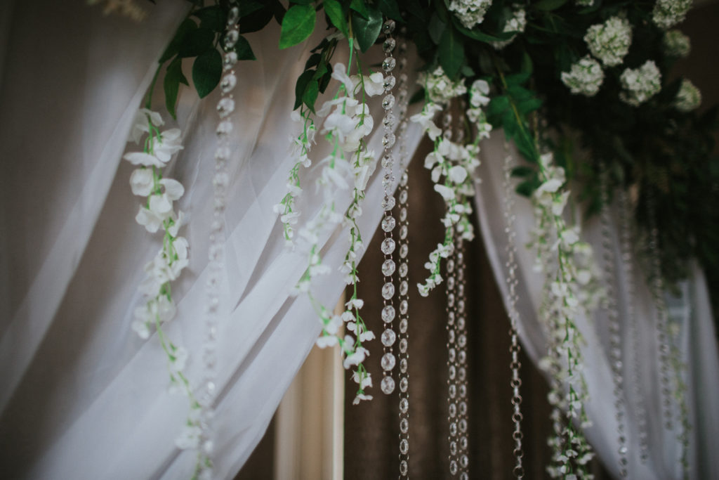 Classic Fairytale Wedding with Personalised Handkerchiefs and Napkins
