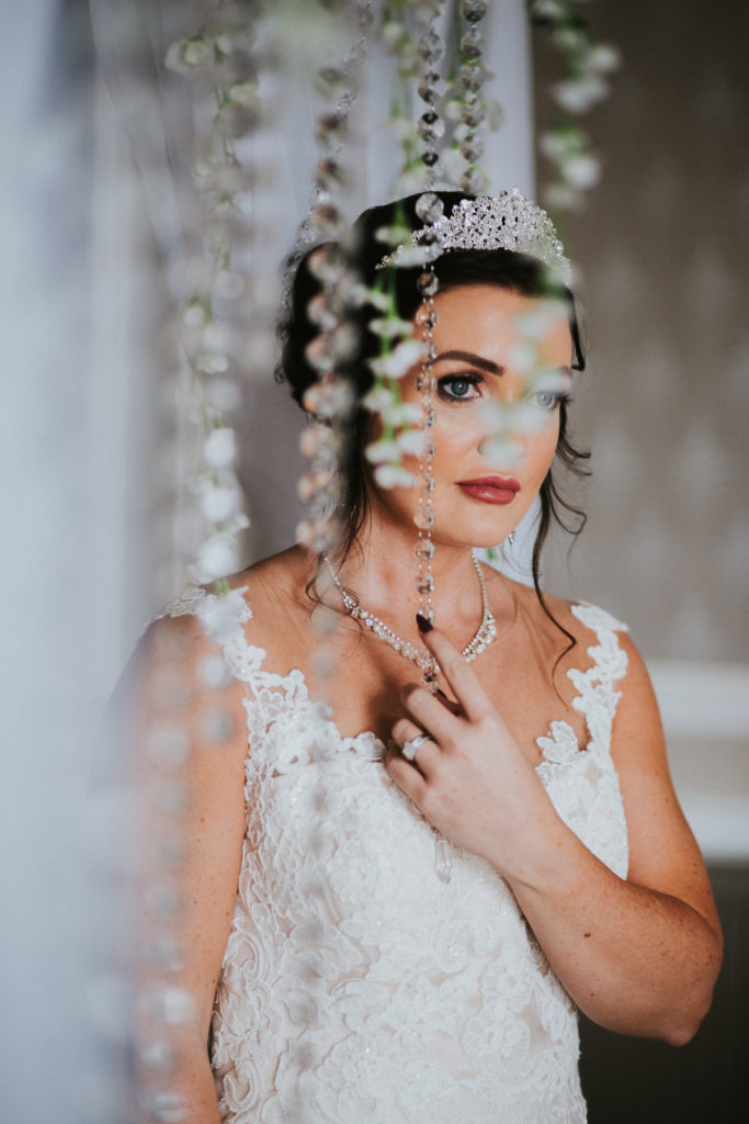 Classic Fairytale Wedding with Personalised Handkerchiefs and Napkins