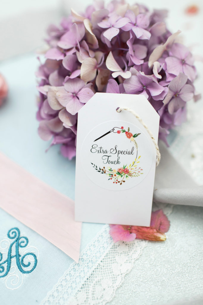 Pastel Wedding Inspiration With Personalised Monogrammed Napkins